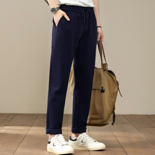 松紧腰休闲裤 软糯弹力 男士 3M反光口袋小标春季 Y1881 双层复织