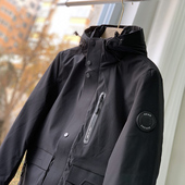 防风防水中长款 男士 羽绒服F817 冬季 90白鸭绒填充户外冲锋衣面料