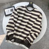 卫衣上衣X0011 条纹男女士宽松阔版 时尚 加绒保暖长袖 加厚奥粒绒