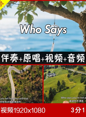 Selena Gomez & The Scene《Who Says》 伴奏原唱视频 大屏幕背景