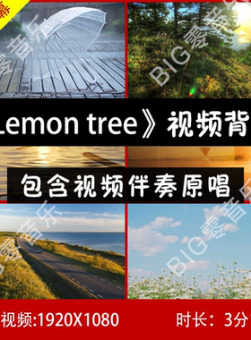 Fool's Garden《Lemon tree》原唱伴奏视频柠檬树风景素材LED背景