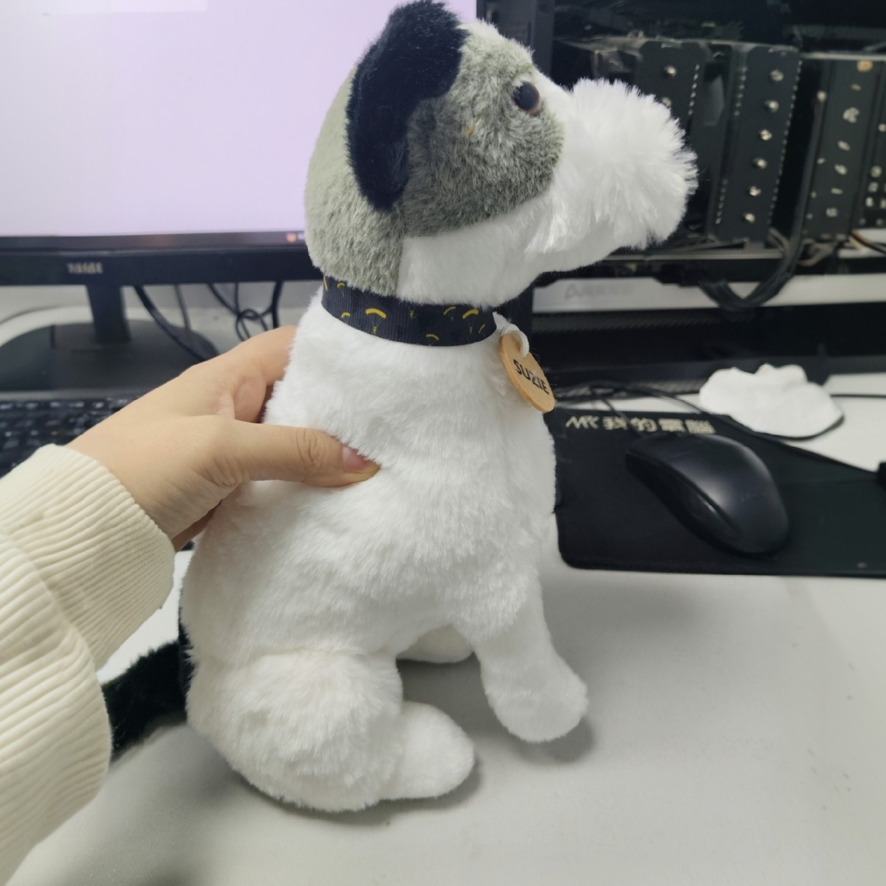 毛当劳雪纳瑞毛绒，萌趣治愈