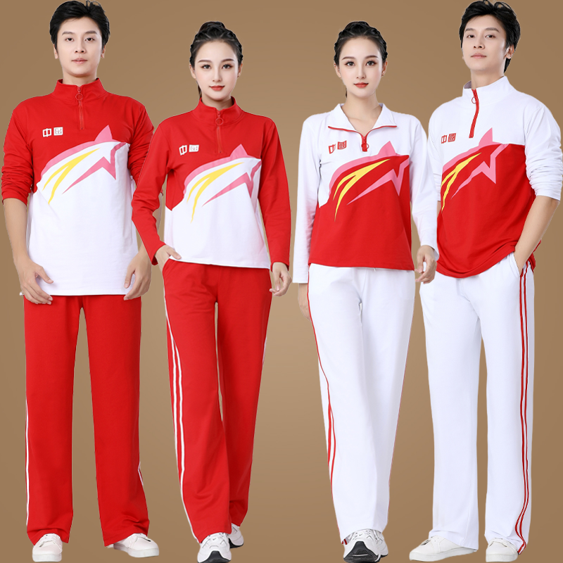 广场舞运动服套装亮丽出彩舒适