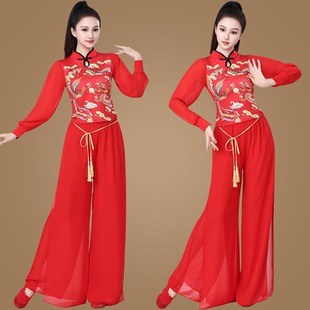 龙纹灯笼袖 古典舞民族舞蹈中国风