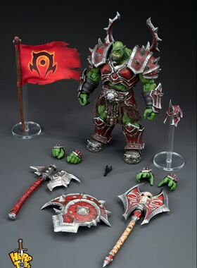 全新现货秒发Hero toys魔兽兽人督军战士精英库卡隆7寸包正版非ko