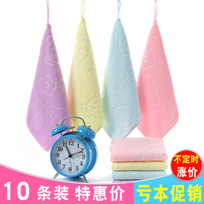 幼儿园小毛巾儿童专用新生儿婴儿洗脸巾小方巾四方口水巾柔软宝宝