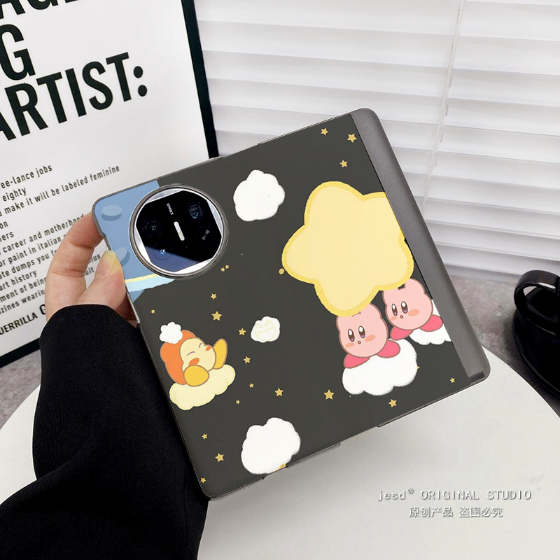 卡比适用华为matex5手机壳典藏版matex3折叠屏x2全包翻盖皮套新款网红荣耀magic vs2至臻版v2 rsr星空保护壳