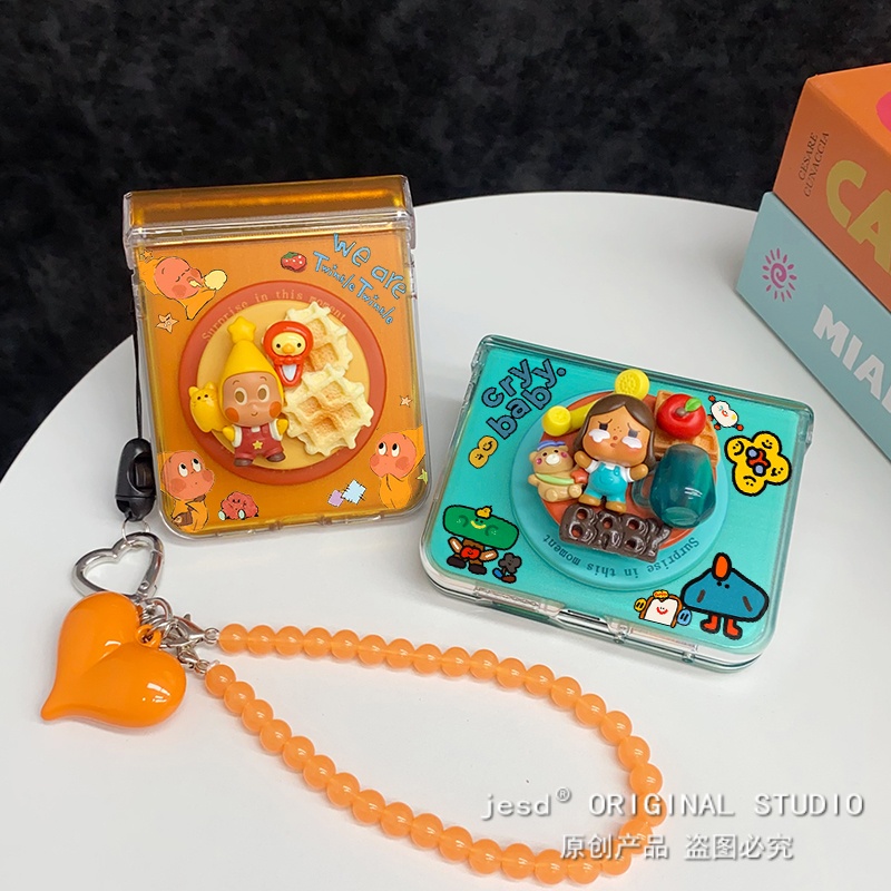 抱抱娃娃萌粒磁吸支架适用摩托罗拉razr50手机壳razr60ultra星星人Moto razr50ultra保护套卡通可爱网红潮壳