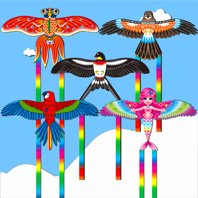 动态鱼竿风筝简单便携好玩