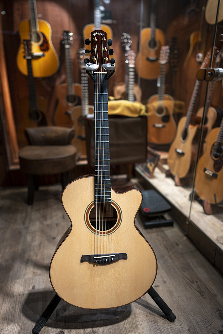 大连 原木堂 magic as1陈亮签名款限量全单指弹吉他德杉 印枚no12