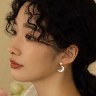 因缺斯汀耳饰故宫上新了耳钉郁金香贝母大牌高级感独特绝美耳环