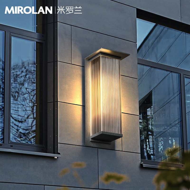 户外壁灯太阳能庭院灯别墅外墙壁灯防水室外大门T壁灯露台花园壁