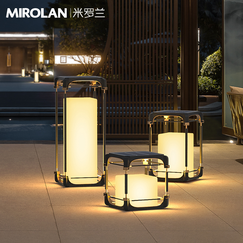 原创新中式落地灯太阳能长续航