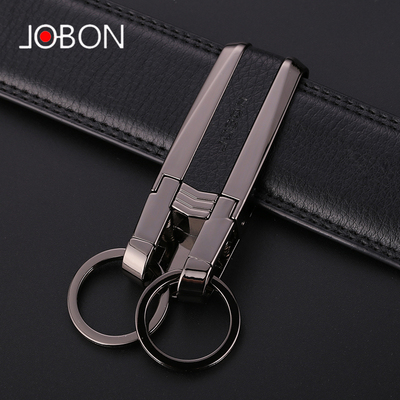 jobon中邦纯色锌合金腰带钥匙扣