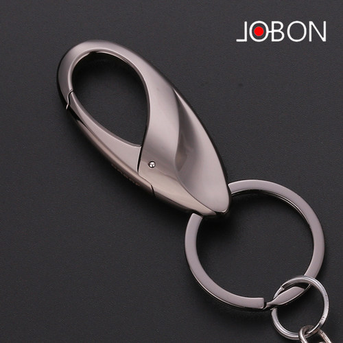 jobon中邦纯色锌合金简约钥匙扣