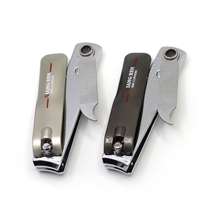 正品金达强人指甲刀平口小号指甲钳便携式独立锉刀个性随身指甲剪