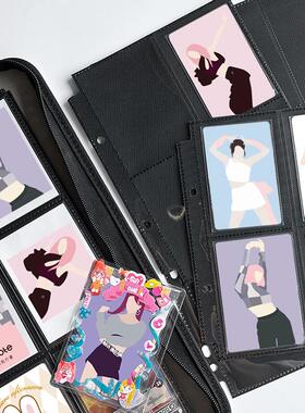 RINGNOTE内页镭射票收纳双面卡页4宫格9宫格内页爱豆明星收纳卡册