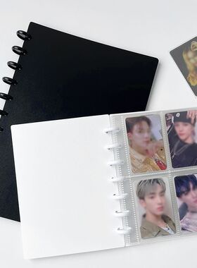 RINGNOTE 蘑菇孔4格9格紧凑卡册李飞卡韩娱专辑卡收纳册3寸拍立得