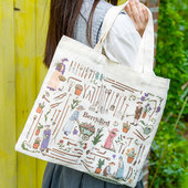 花小白园艺单肩帆布袋好看结实耐用BB品牌周边工具纪念款