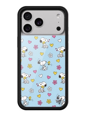wildflower美国代购蓝色史努比联名款 iPhone17ProMax WF手机壳