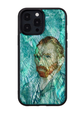 日本ikins珍珠贝母 梵高自画像苹果iPhone13ProMaxMini防摔手机壳