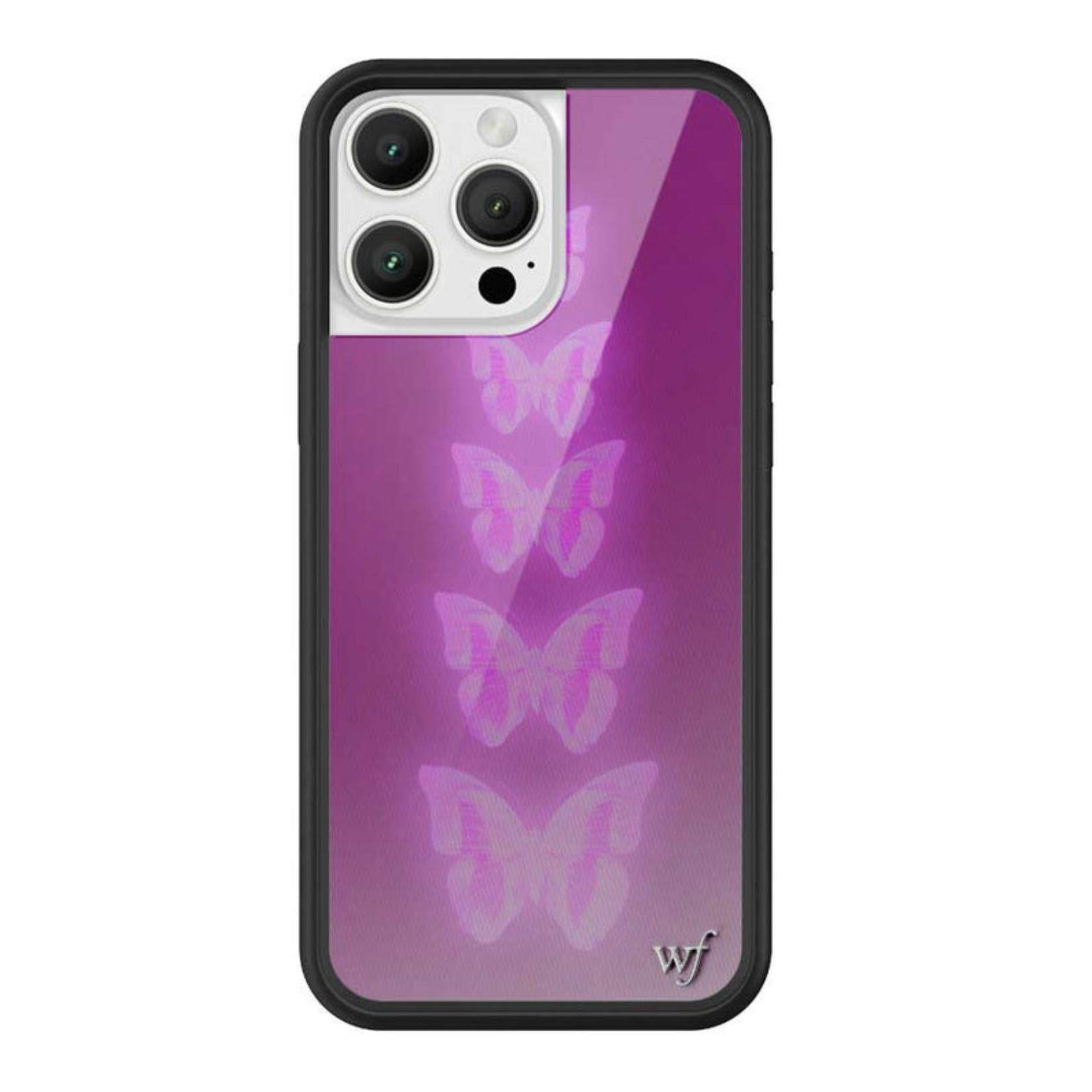 wildflower紫色蝴蝶iPhone手机壳
