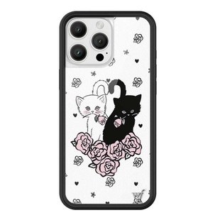 wildflower美国代购 WF手机壳 黑白猫咪Kittens苹果iPhone16ProMax