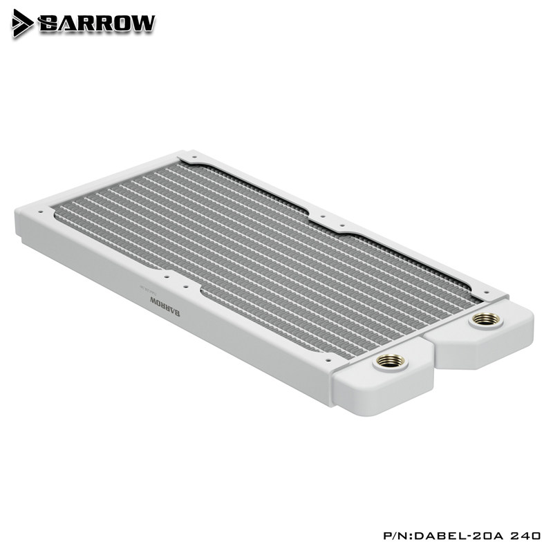 Barrow 全新高密度单波紫铜水白色冷排 20MM DIY电脑散热器 Dabel