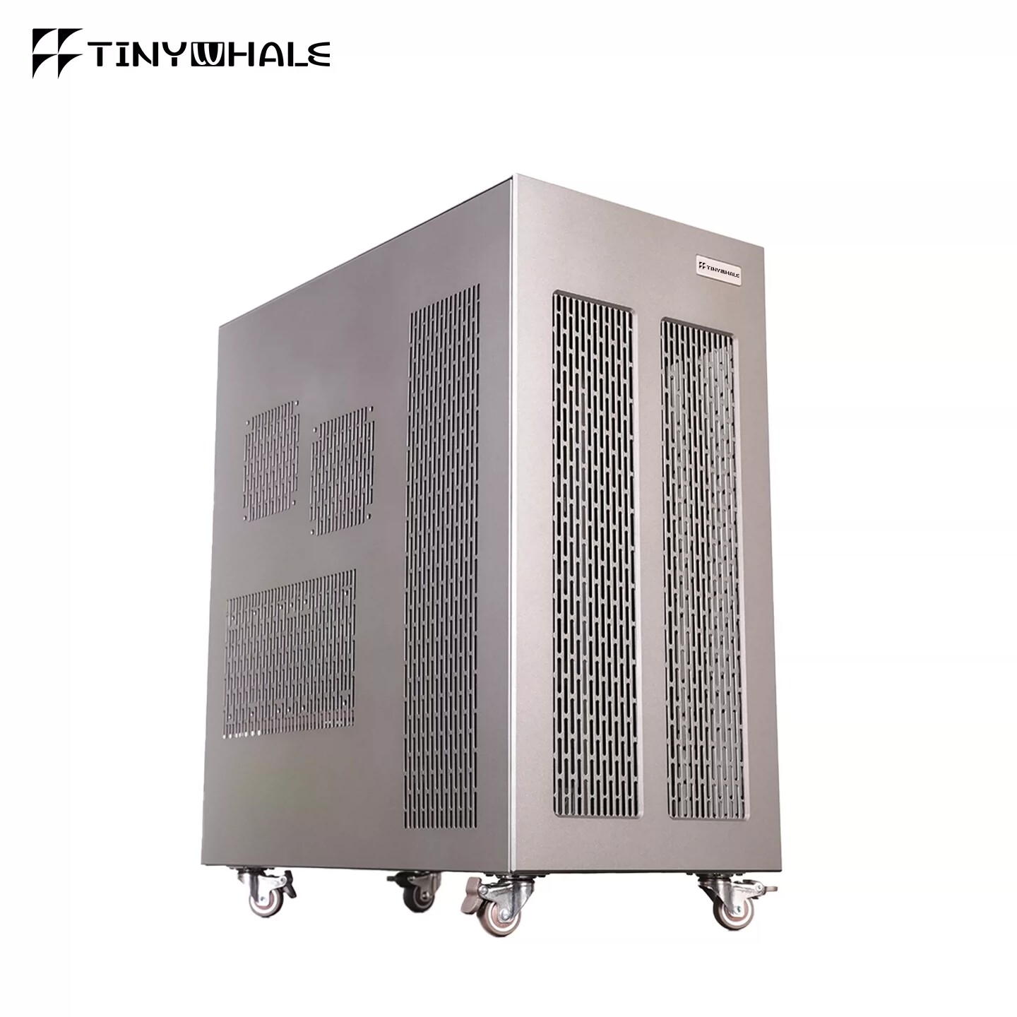TinyWhale全塔服务器工作站机箱多卡热插拔10盘位 一体式液冷机箱