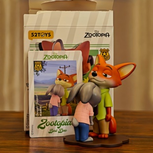 52TOYS疯狂动物城的最 佳拍档系列公仔盲盒手办友谊情侣摆件礼物