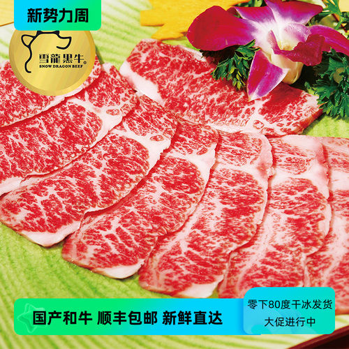 雪龙牛肉 撒撒米1a 500g烤肉新鲜生牛肉生鲜雪花儿童非腌制牛小排