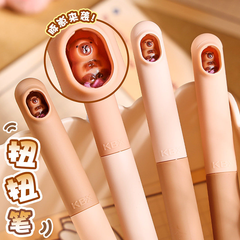 扭扭笔中性笔高颜值刷题笔ins黑笔速干按动学生考试专用0.5大容量转转创意文具圆珠搞怪日系顺滑水性水笔碳素,文具电教/文化用品/商务用品,中性笔,淘宝优惠券,粉丝福利购,淘宝优惠卷