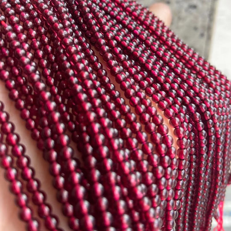 NATURAL GARNET AUTHENTIC MOZAMBIQUE PURE BODY BURGUNDY GARNET BRACELET SINGLE LOOP BRACELET NATURAL BEADS