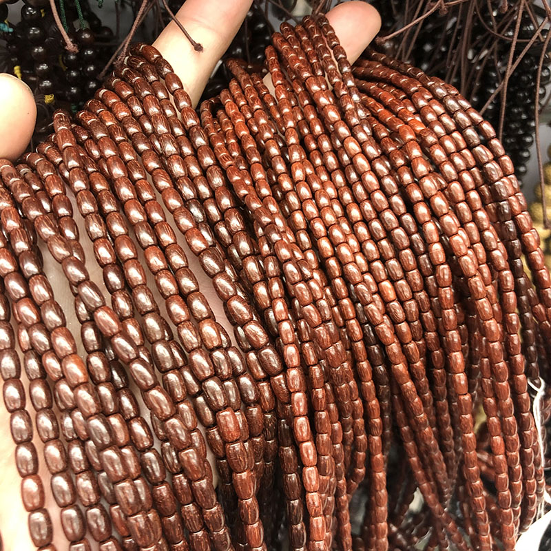 葵花家小叶紫檀天然小米珠小桶珠