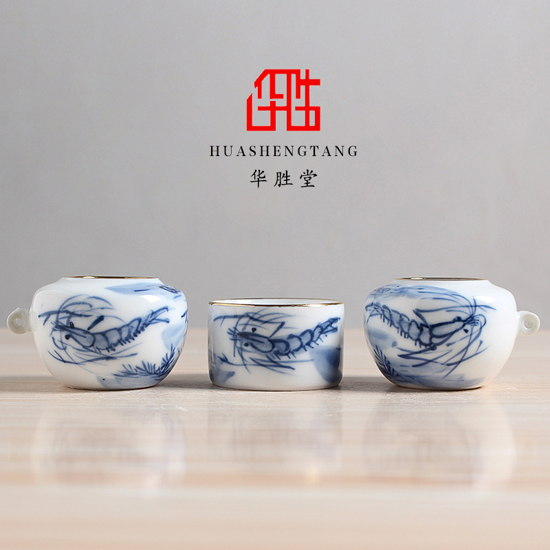 华胜堂景德镇点颏鸟食罐鸟笼配件