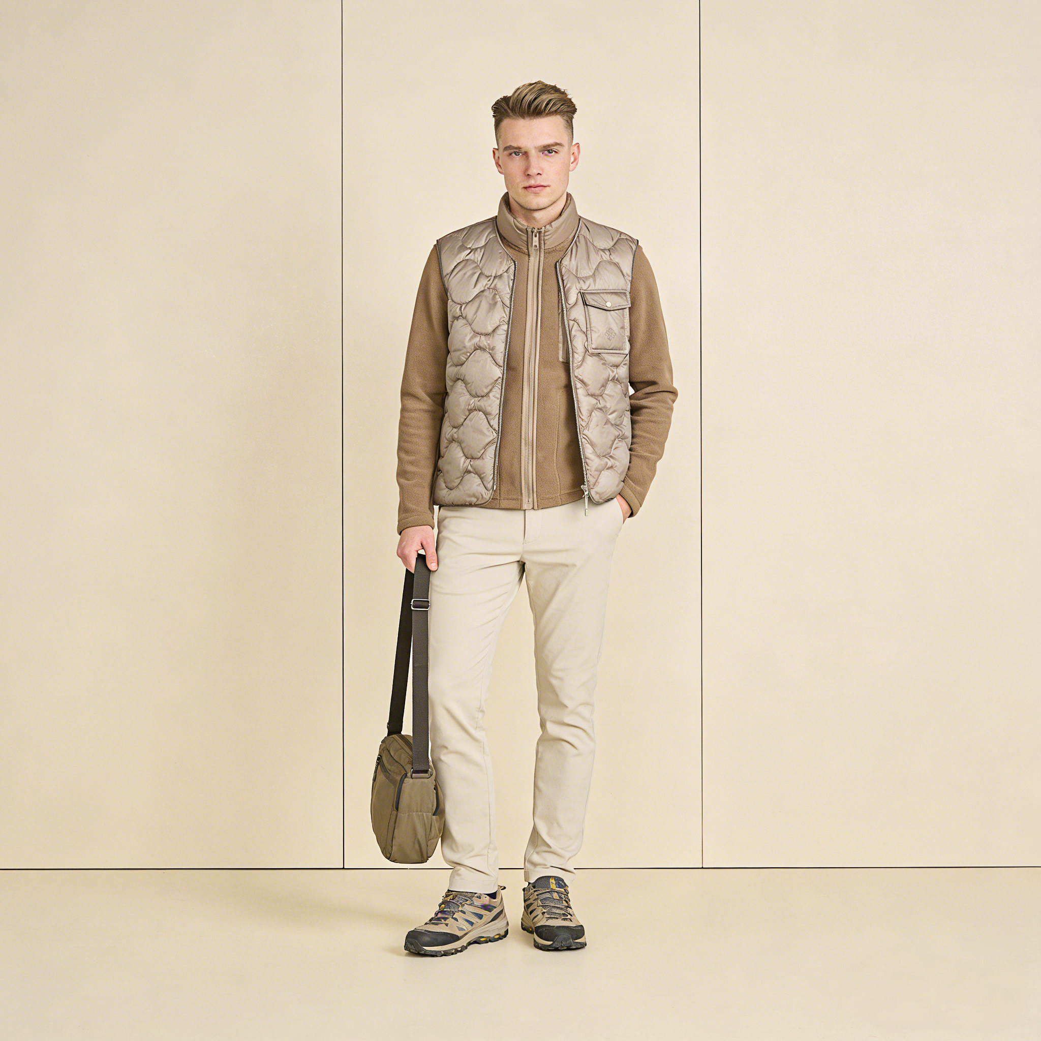 25冬玛汀满分叠搭羽弦拉链超薄7D轻量90鹅绒葫芦格无领背心马甲男