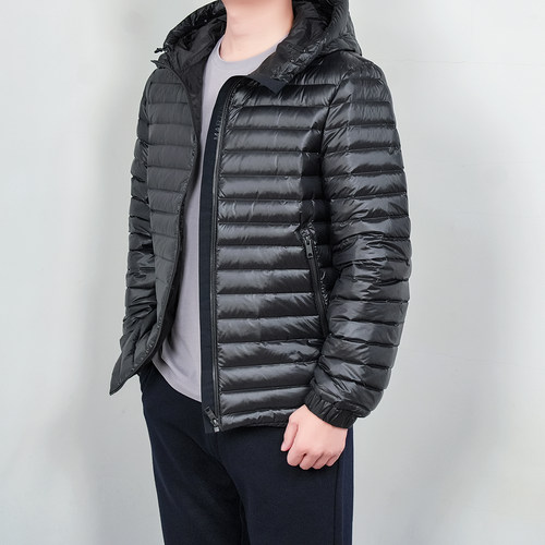 冬季玛汀升级版排骨连帽男羽绒服