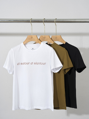 柔软舒适全棉女休闲短袖