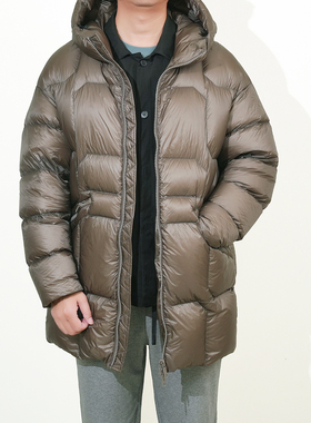 25冬玛汀 轻量化保暖帝人10D无胆防绒厚款90鹅绒中长款羽绒服男