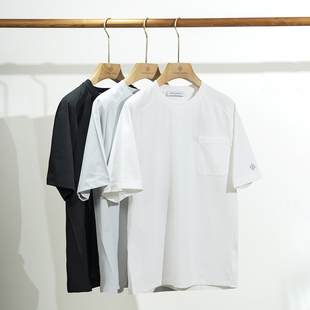 25夏玛汀 帝人Solotex吸湿速干 纯色贴袋宽松机能圆领短袖T恤男