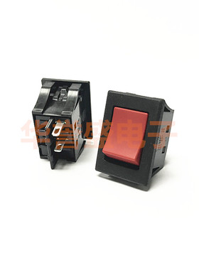 日本NKK 进口 翘板 电源 船型开关 JW-MW11 2脚2档 面板密封 红色