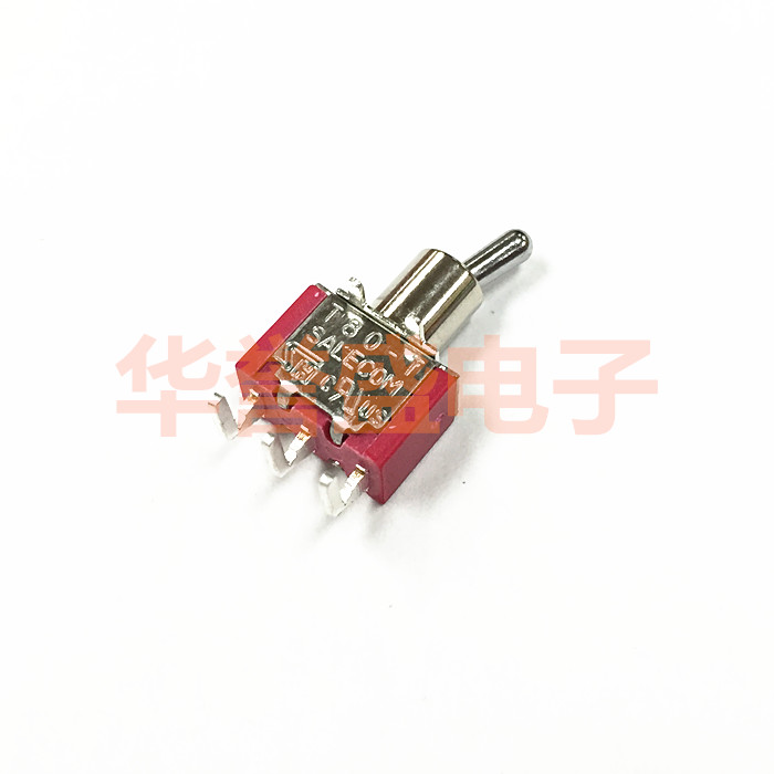 台湾兴瀚 SH salecom钮子开关 T80-T T8019-TNQ 弯脚卧式 3脚2档