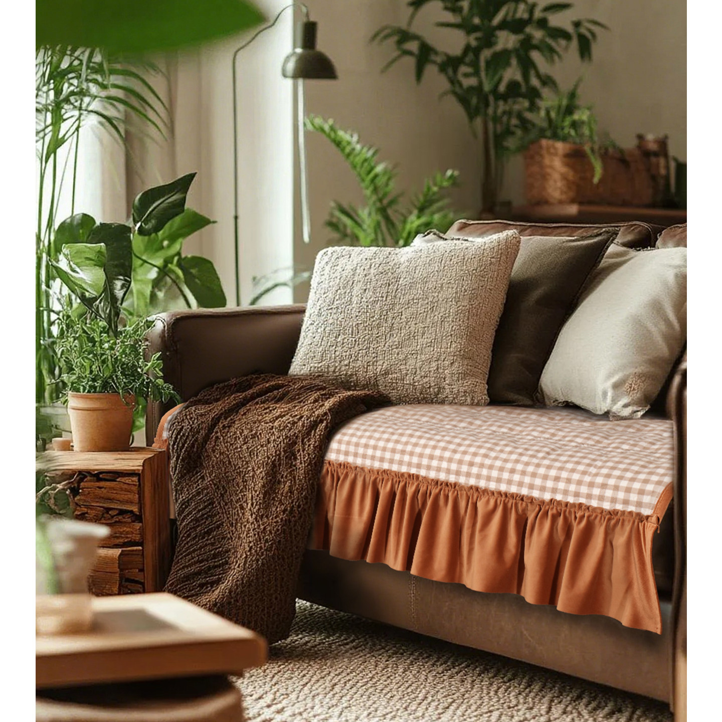 沙发坐垫套罩真皮焦糖橙咖色沙发防滑四季通用欧式轻奢华2025年夏,居家布艺,沙发垫,淘宝优惠券,粉丝福利购,淘宝优惠卷