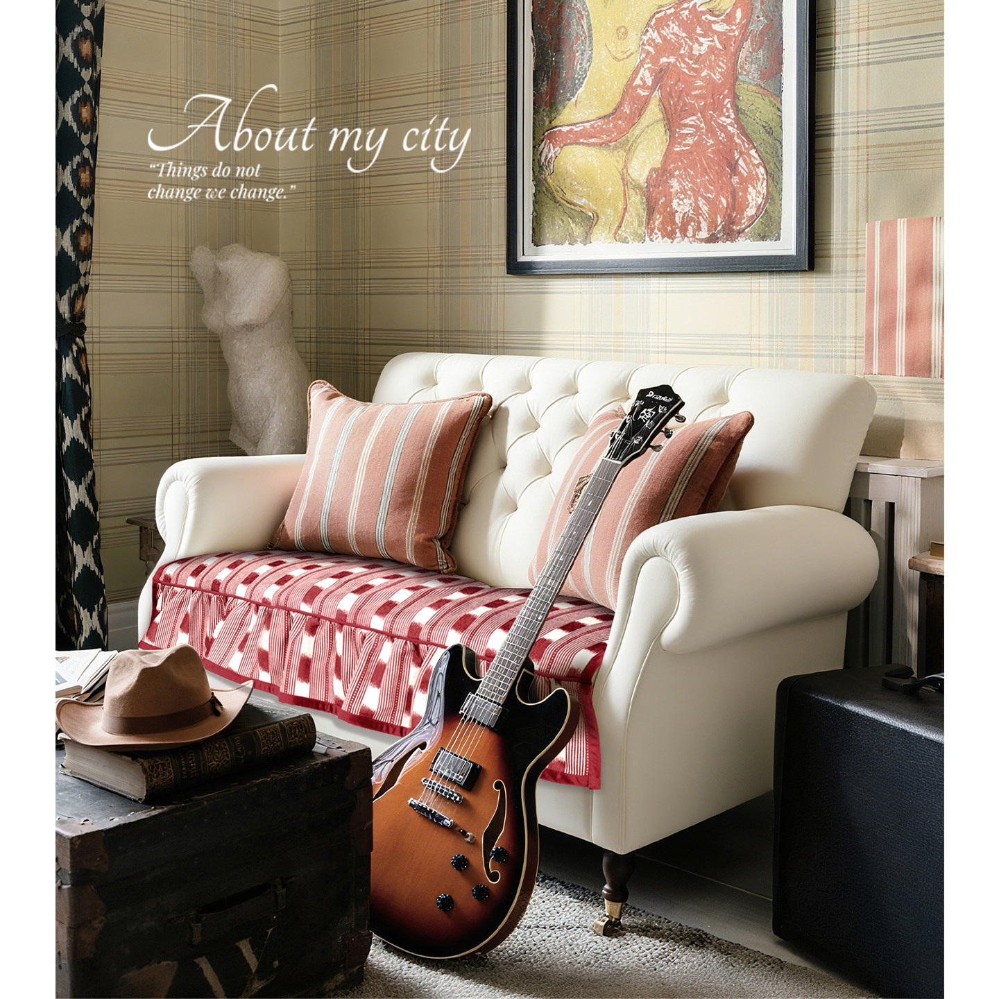 沙发垫坐垫真皮防滑简约现代美式轻奢印花四季通用套罩巾2025秋冬