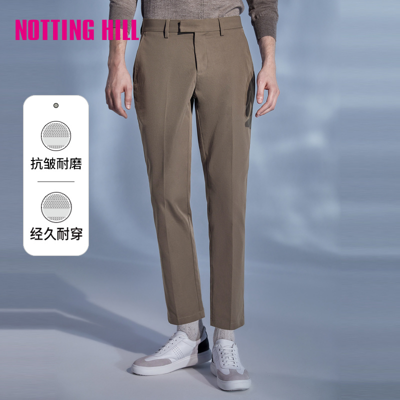 诺丁山时尚咖啡色男士休闲裤