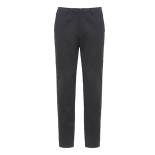 诺丁山男士休闲裤深灰色新款商务高级感宽松加厚中年直筒长裤男