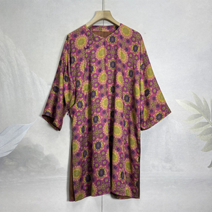 高货~满分桑蚕丝透孔花罗香云纱真丝衬衫时尚气质重工提花二大衫