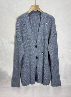 羊毛羊绒落肩袖宽松小众法式上衣