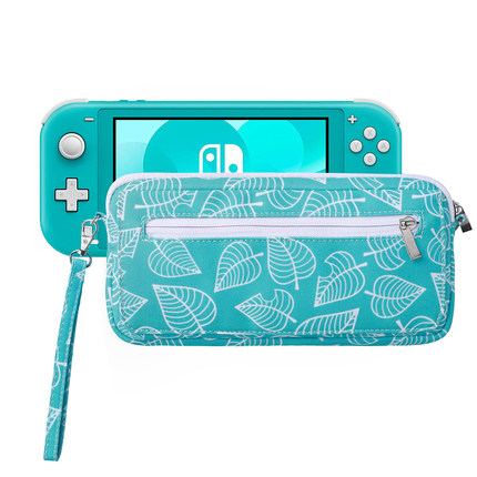 任天堂switchlite收纳包switch  Oled保护包动物之森软包绿叶