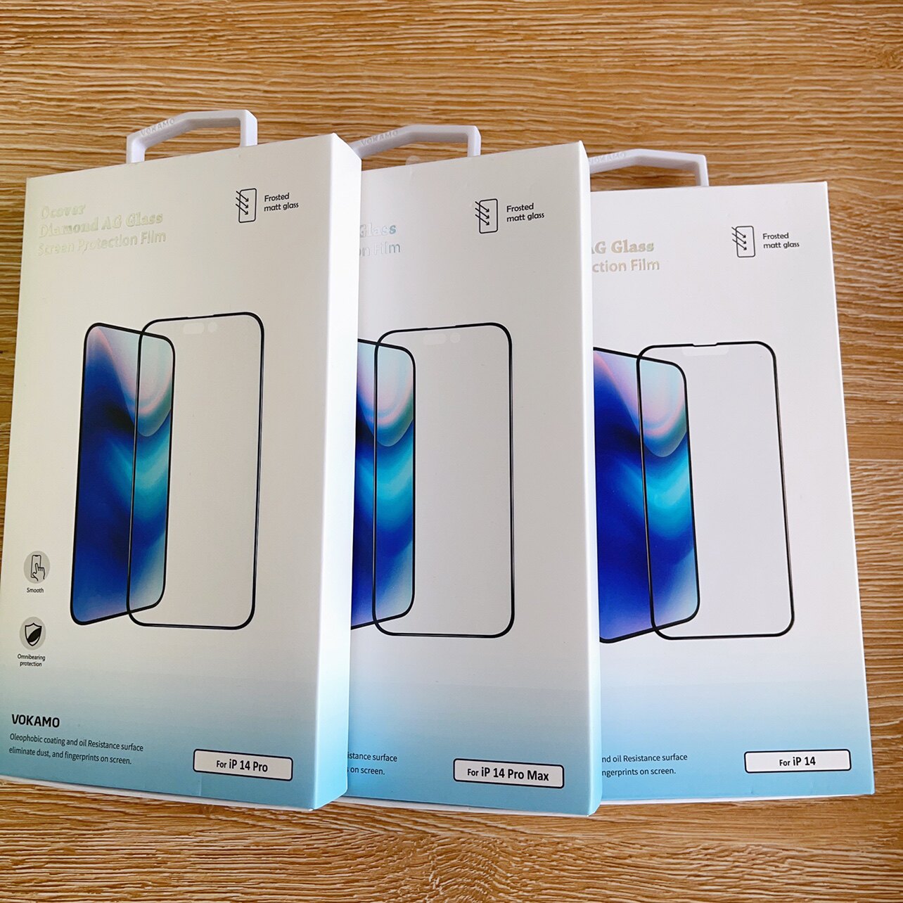 VOKAMO适用苹果14手机钢化膜iphone14 Promax 磨砂防油指纹13膜